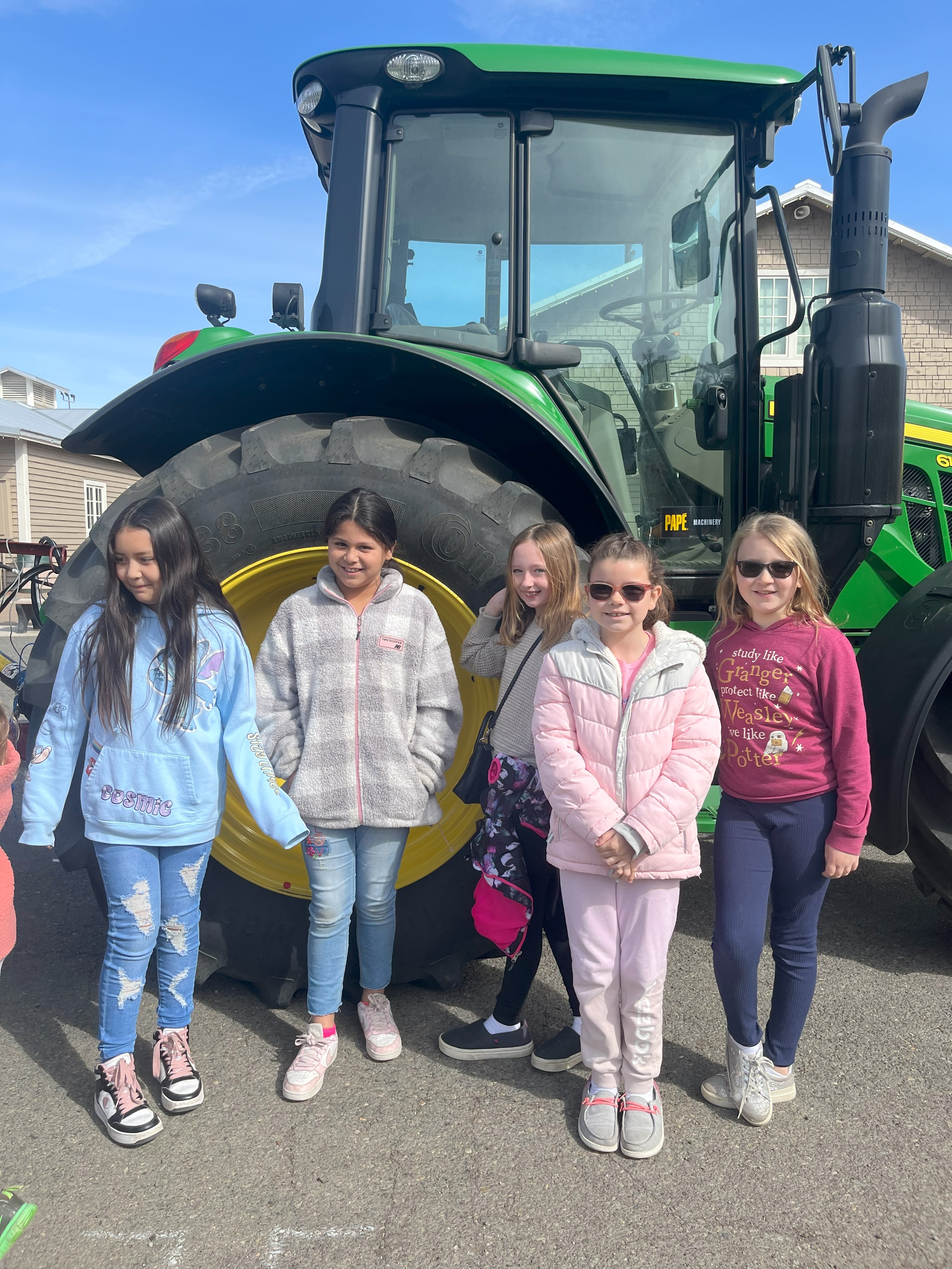 Four girls at Agriculture Day in Kittitas County