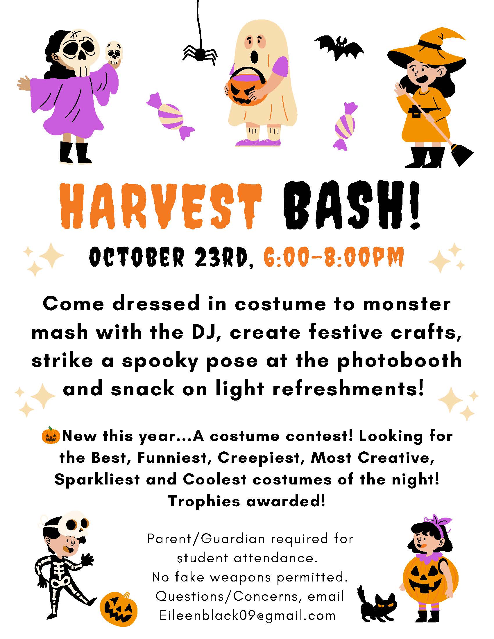 harvest bash flyer