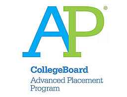 CollegeBoard AP logo: A shield-shaped logo with a blue background and a golden torch in the center, symbolizing academic excellence and achievement.