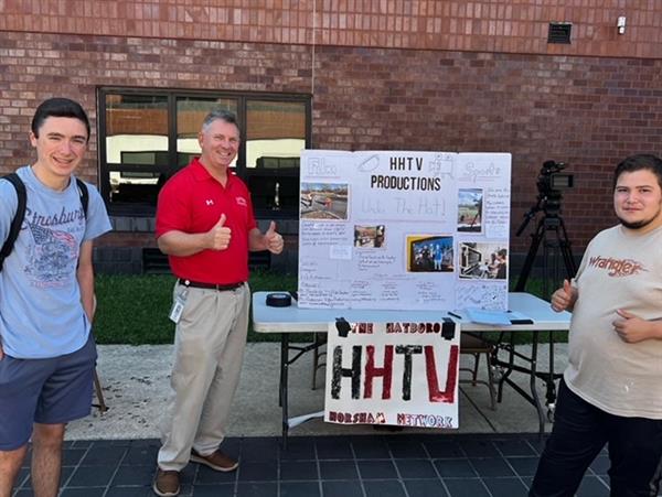 Thumbs up in front of HHTV Production