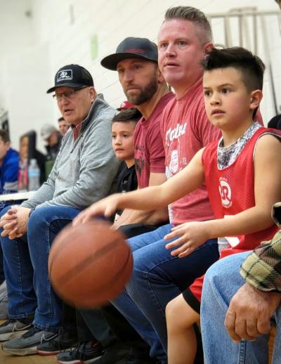 Boy playing Basketball