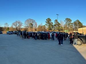 People outside the Arcadia gym