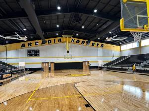 Picture inside the Arcadia High School gym