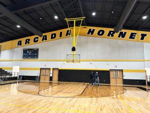 Picture inside the Arcadia High School gym