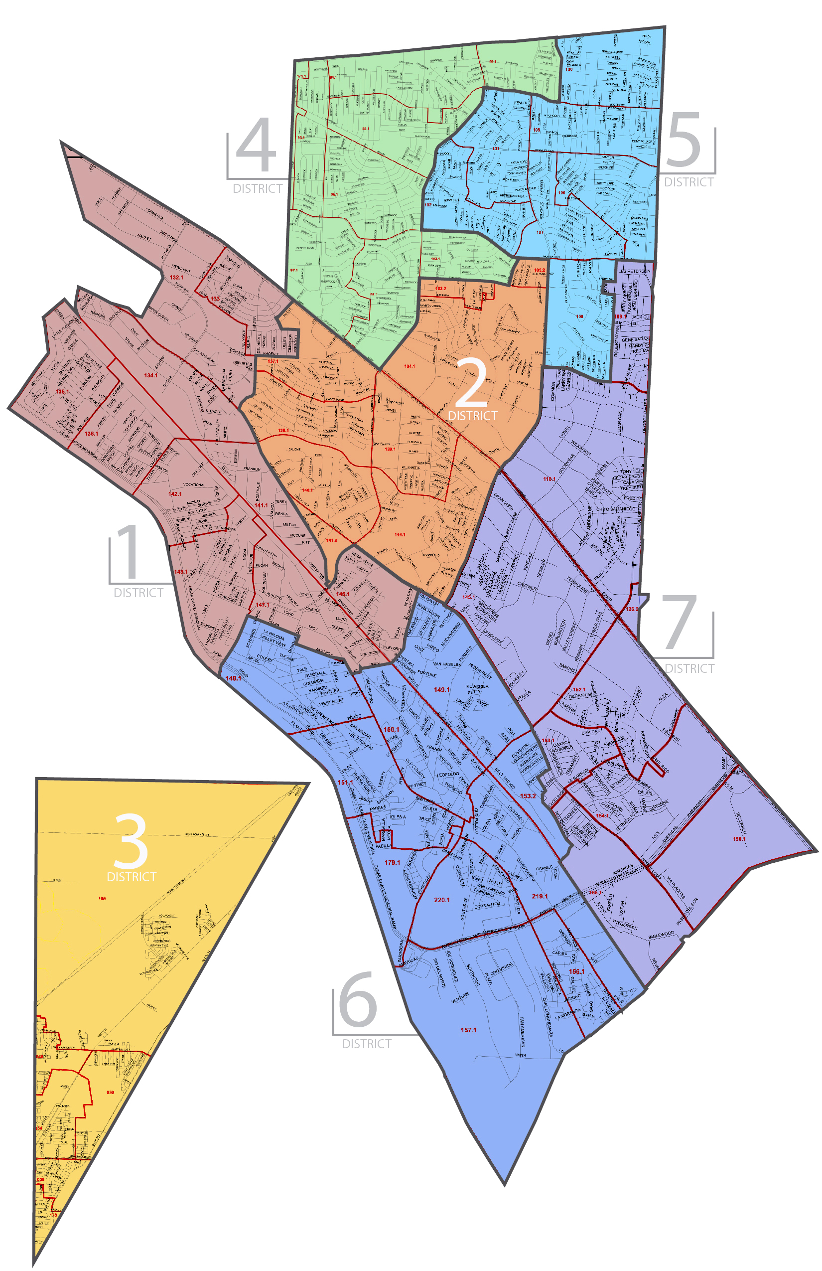 Ysleta ISD Single Member District Boundaries