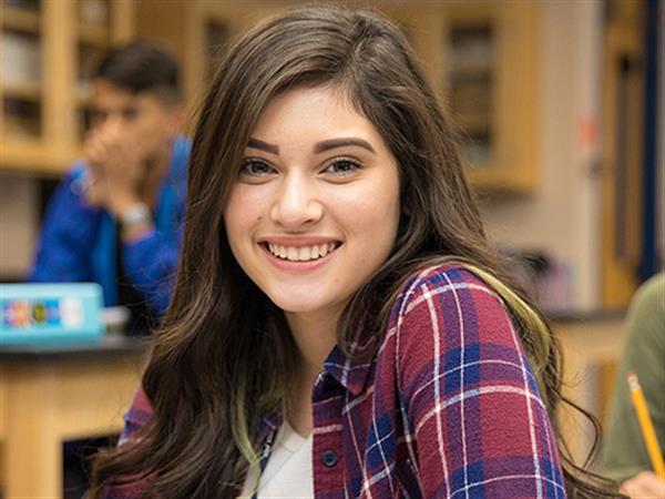 student smiling