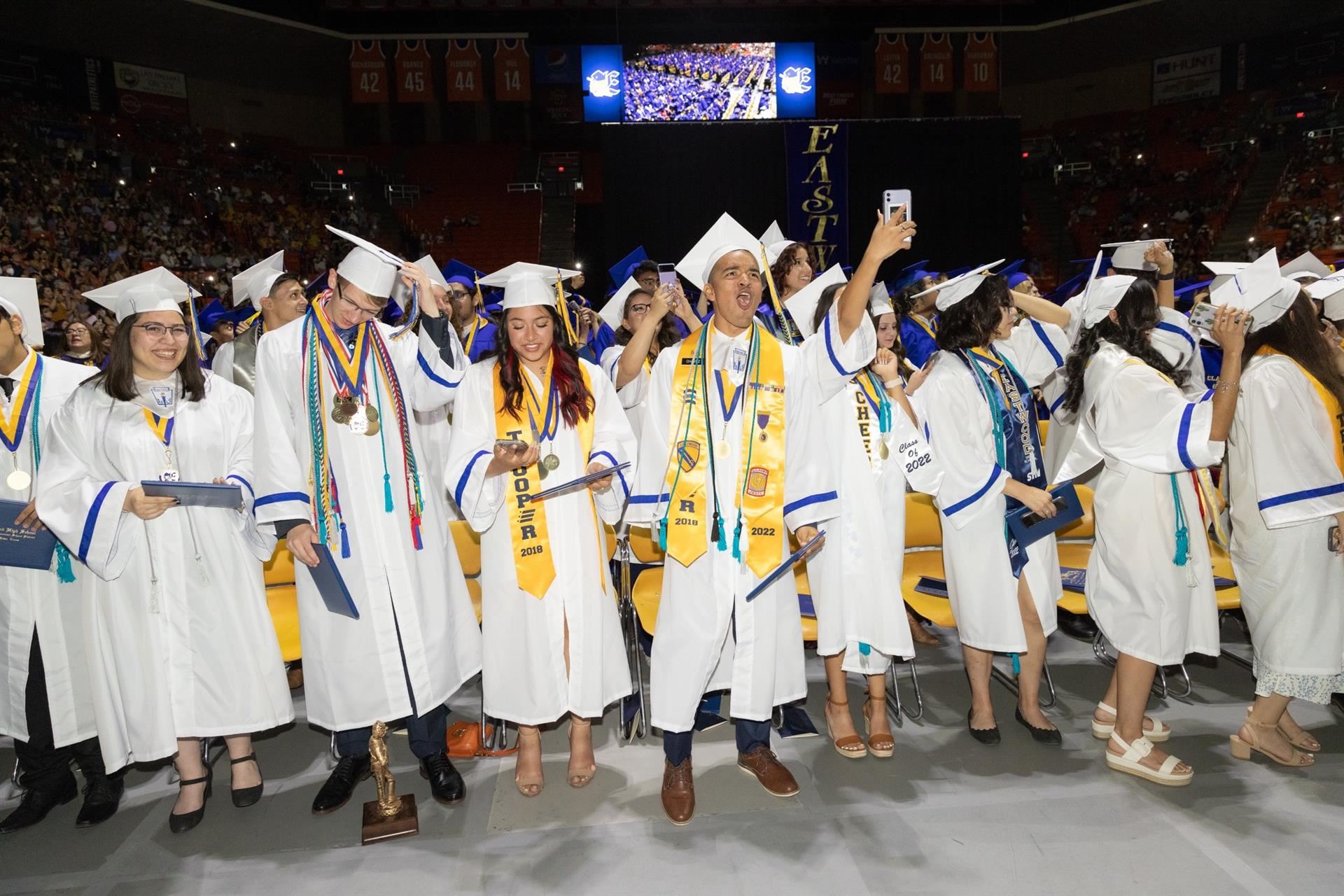 Friends at graduation