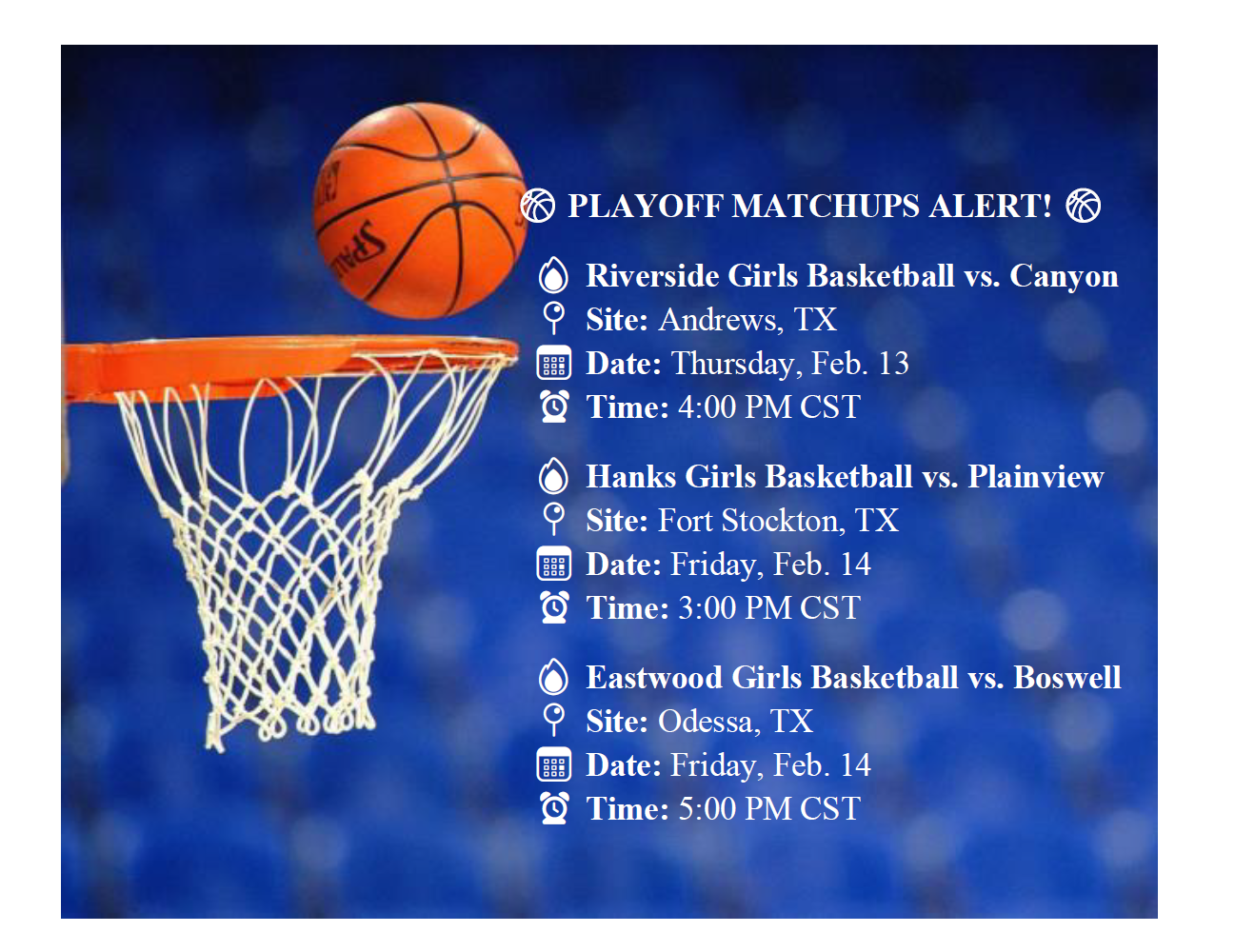 Basketball Playoffs-Girls