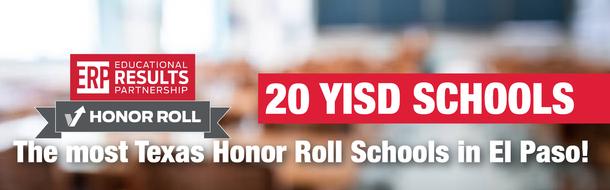 20 YISD Schools named to the ERP Honor Roll graphic