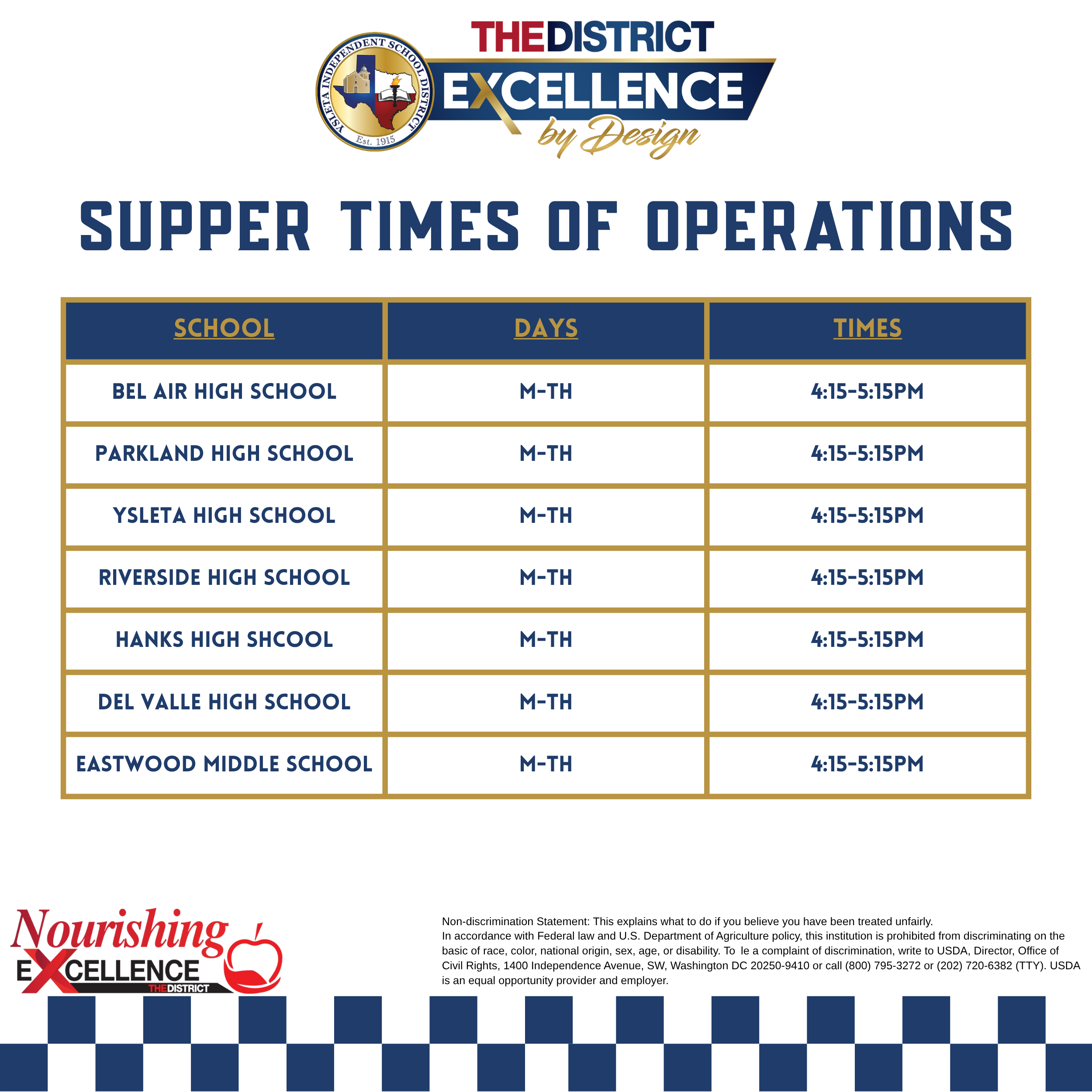 Supper Meals Program