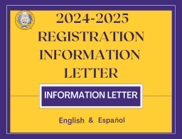 Registration Information Letter