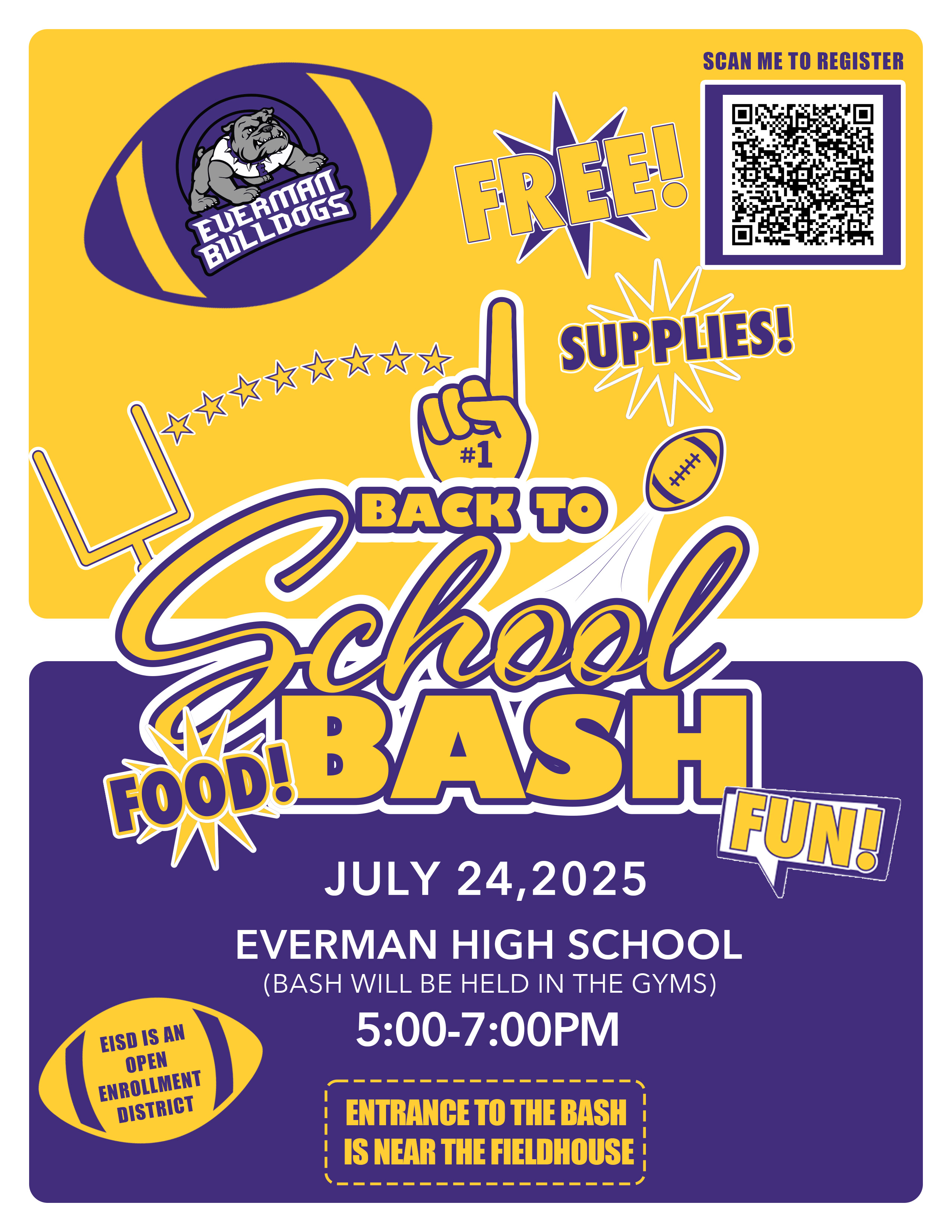 English Bash Information (Bash is July 24m 2025 from 5-7 at the high school