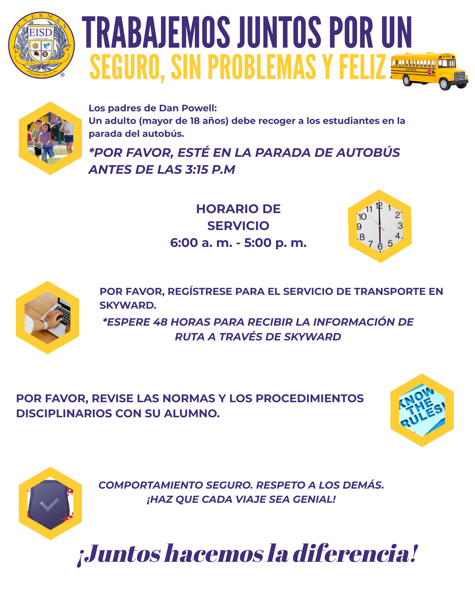 Spanish Highlights for transportation