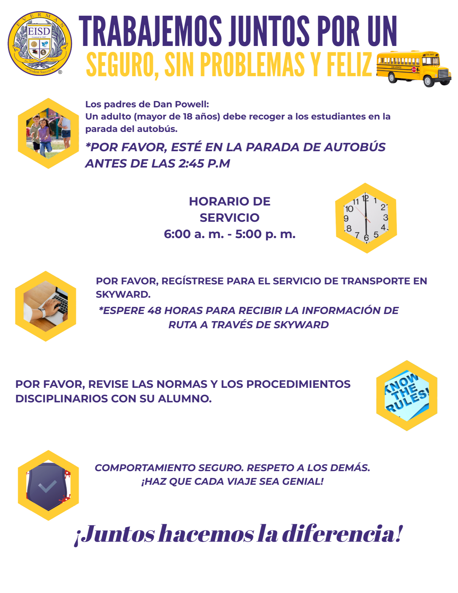 Spanish Highlights for transportation
