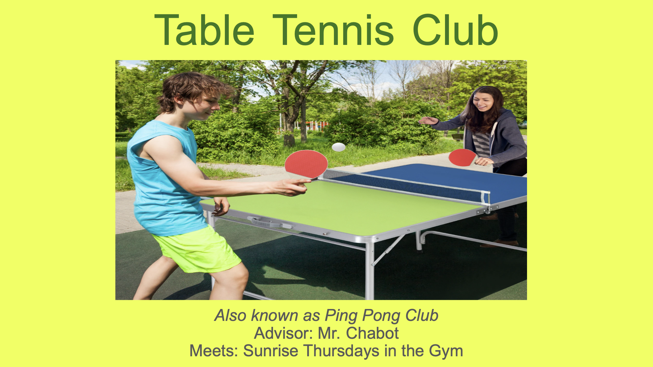 Table Tennis