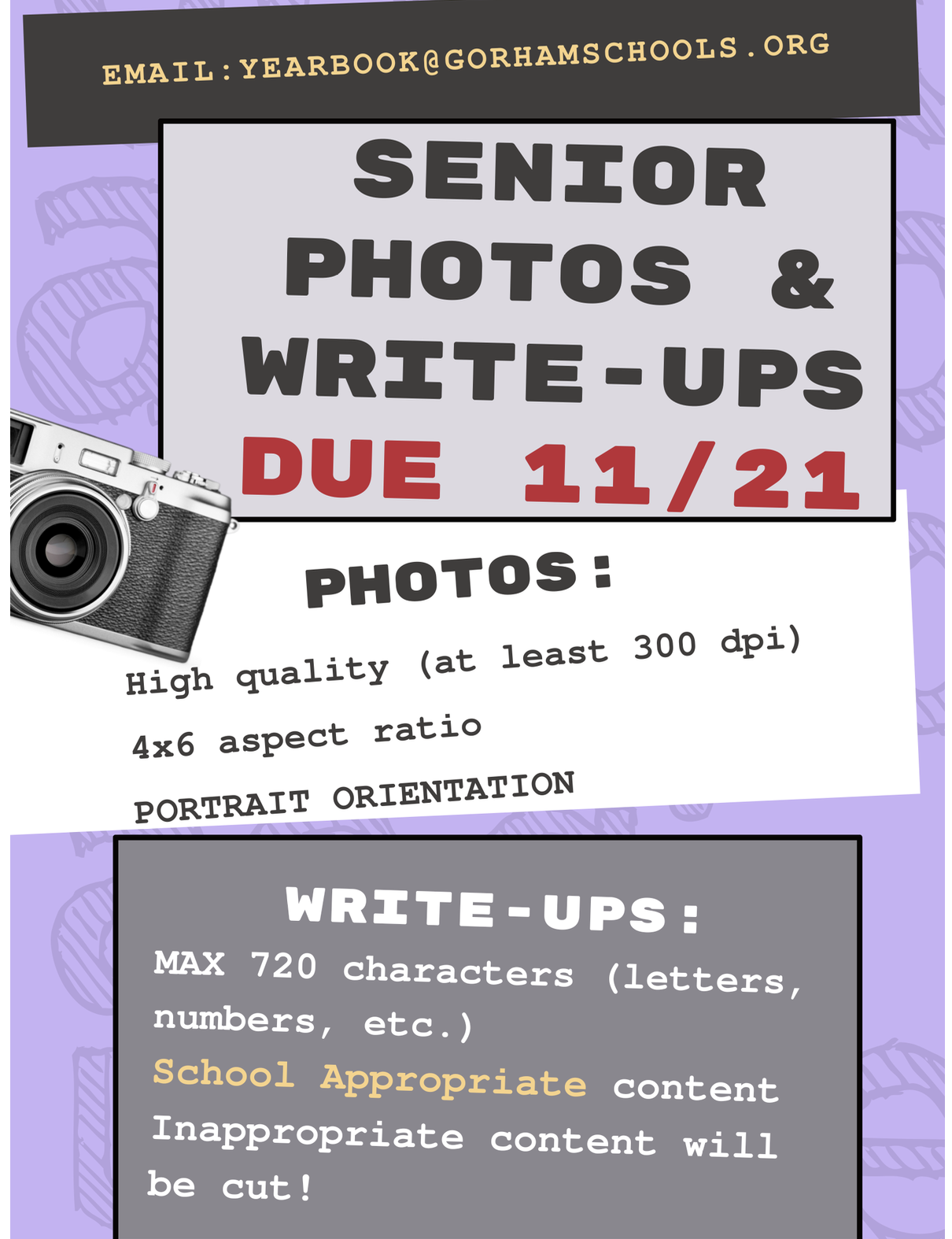 Senior Photos & Write-Ups