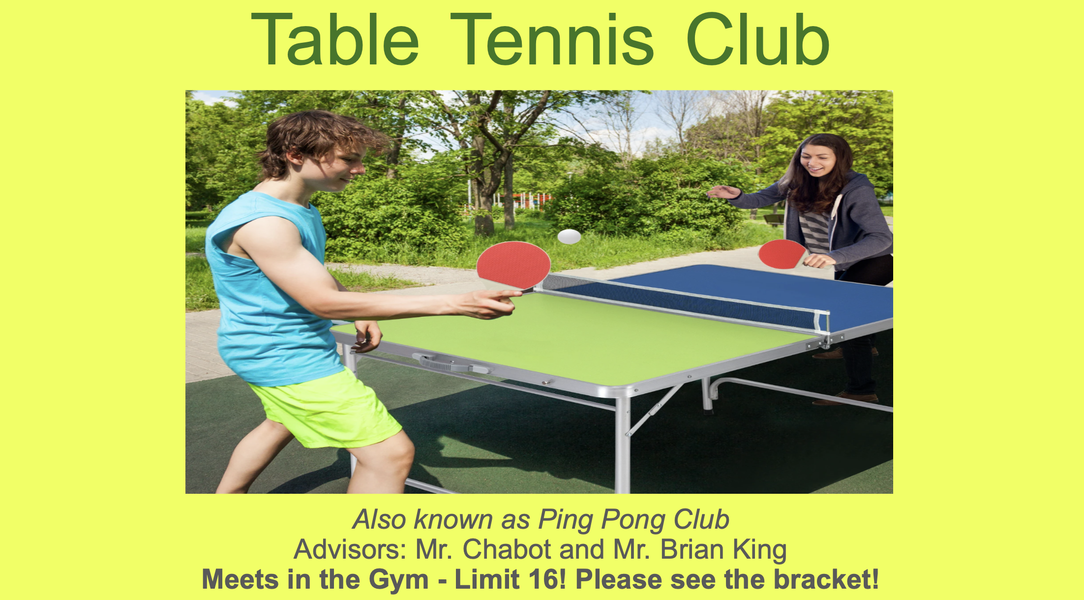 Table Tennis Club