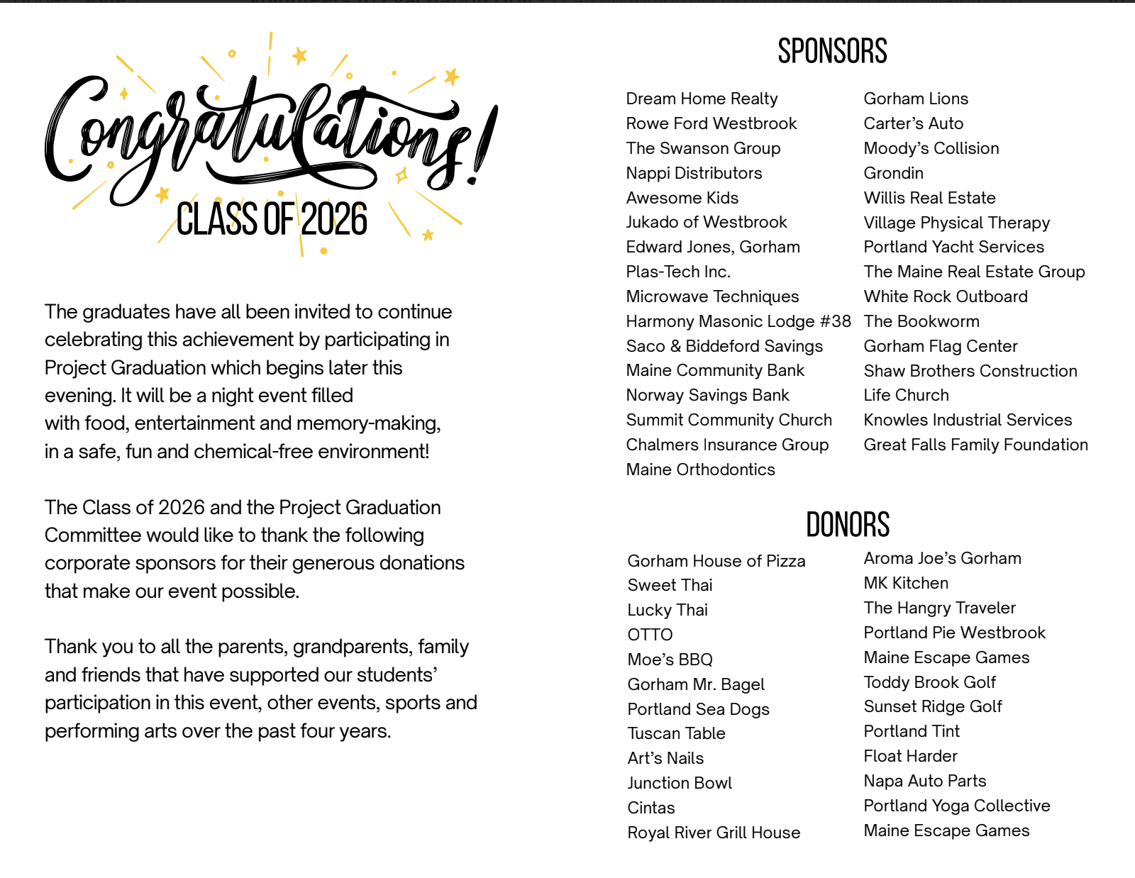 Project Graduation