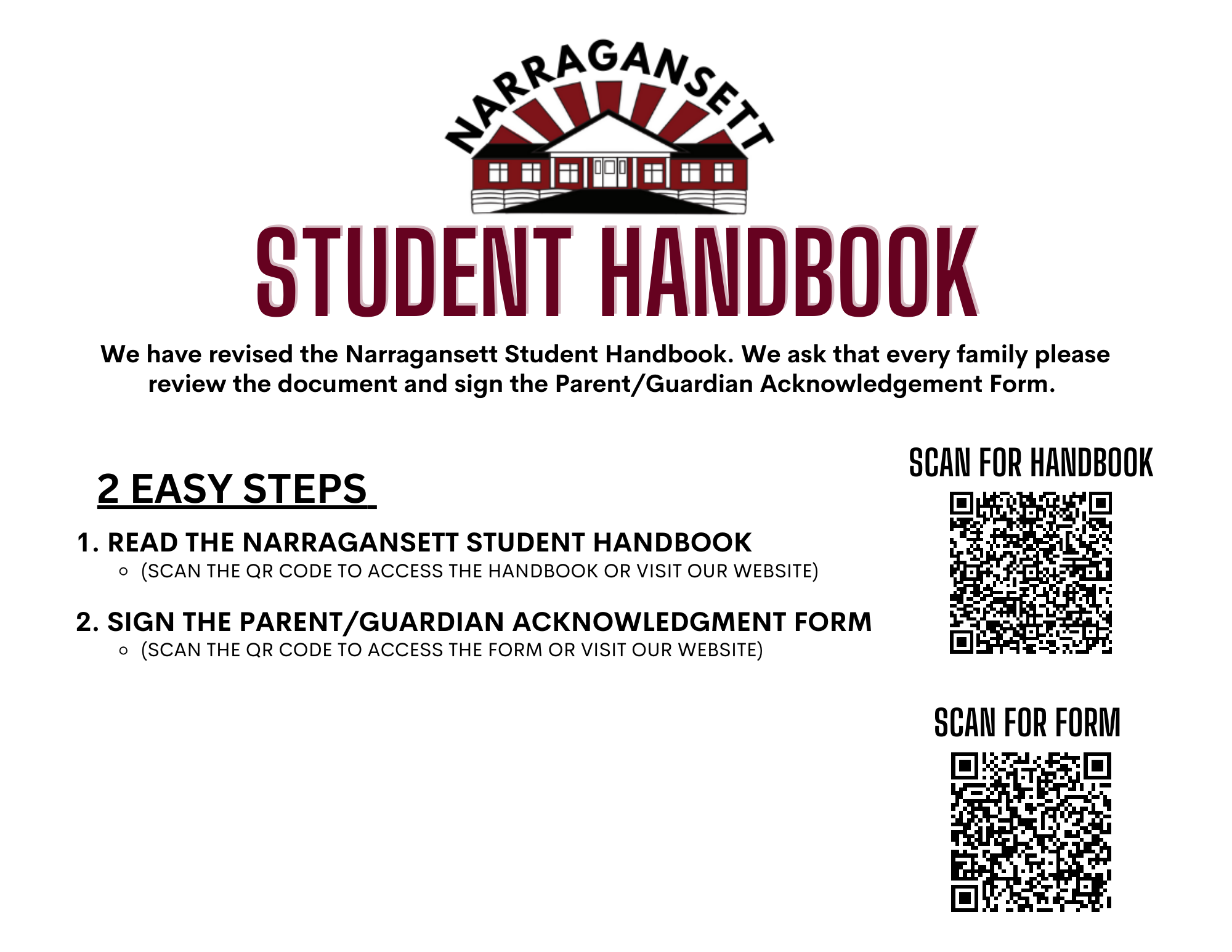 Handbook Acknowledgement Form