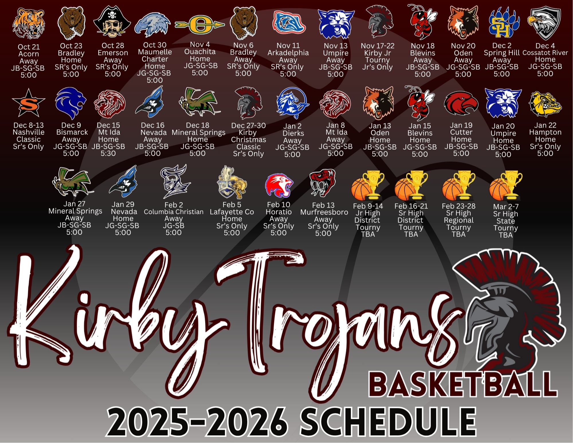bball Schedule