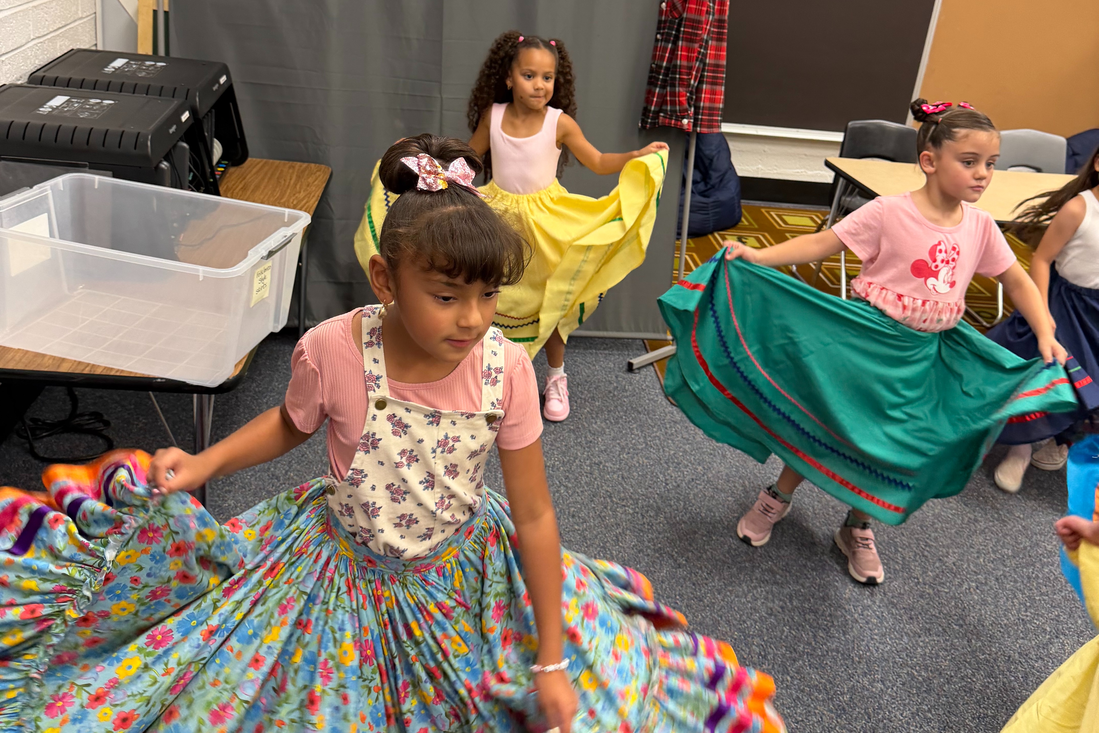 Learning Folklorico with Mrs. Gonzales
