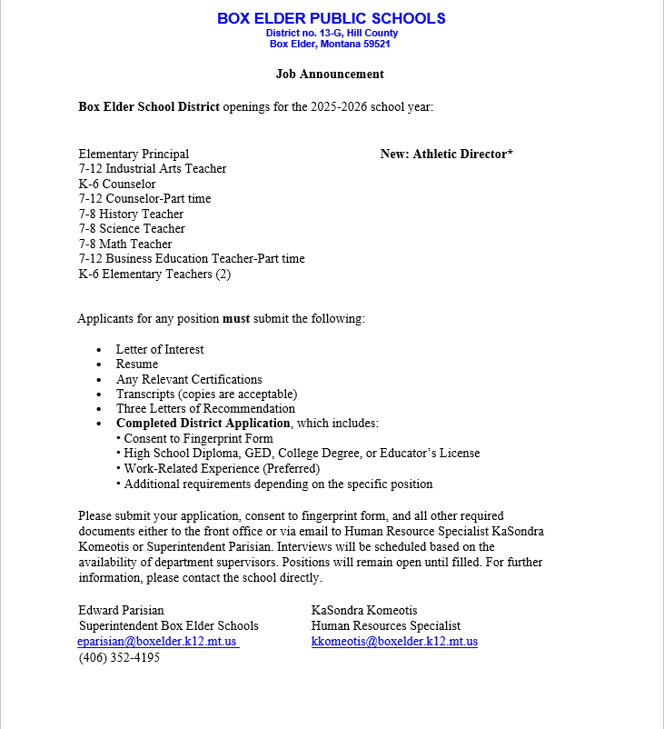 Job Openings