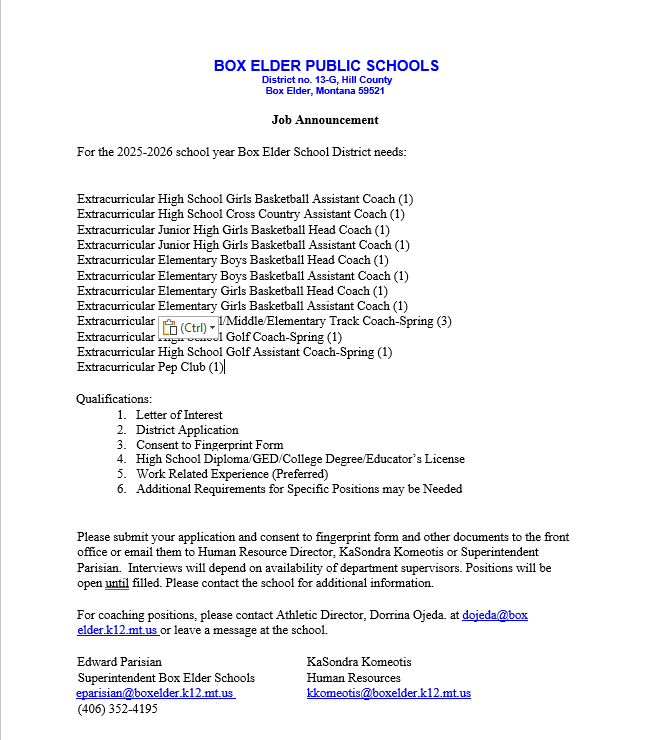 Job Openings