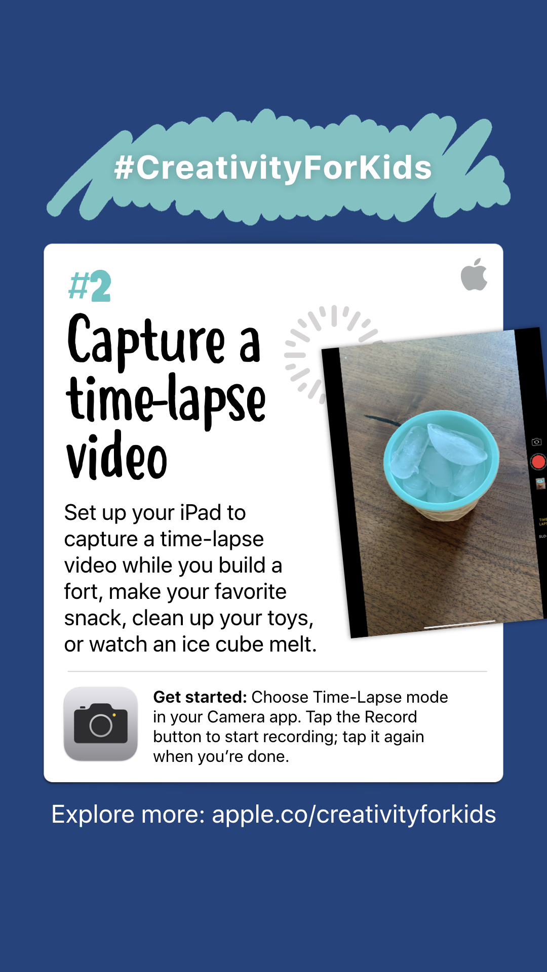 Creative activities 1-10 for kids to make with iPads