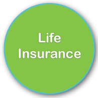 Life Insurance in green circle