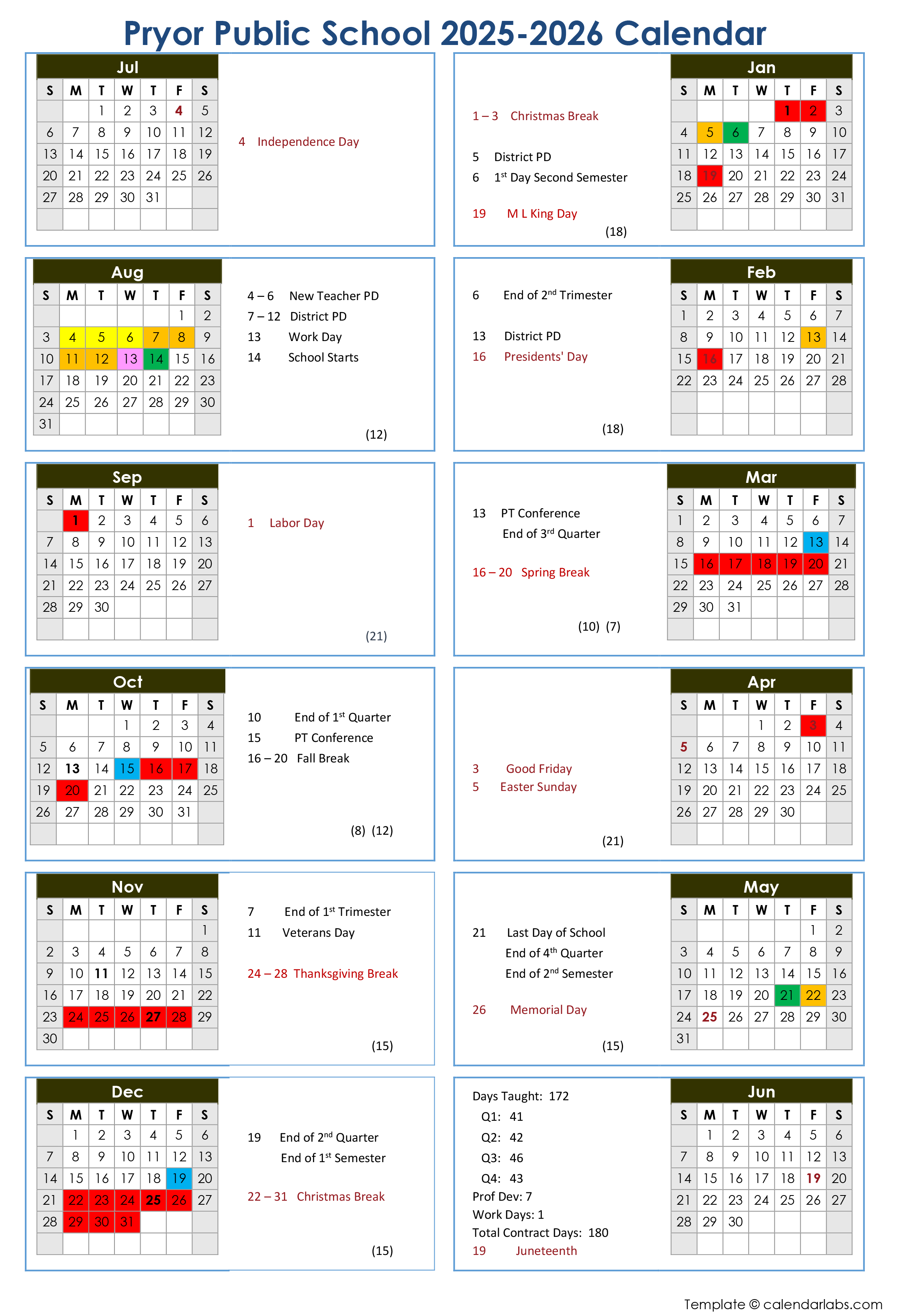 Rice 2025 2026 Academic Calendar