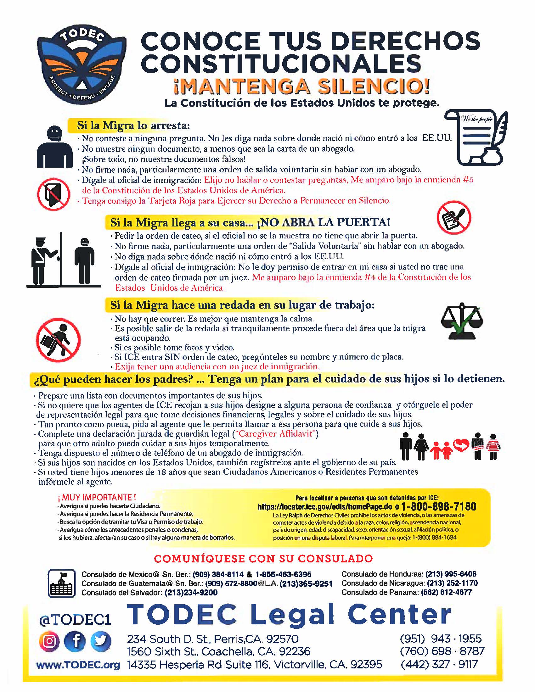 know your rights spanish