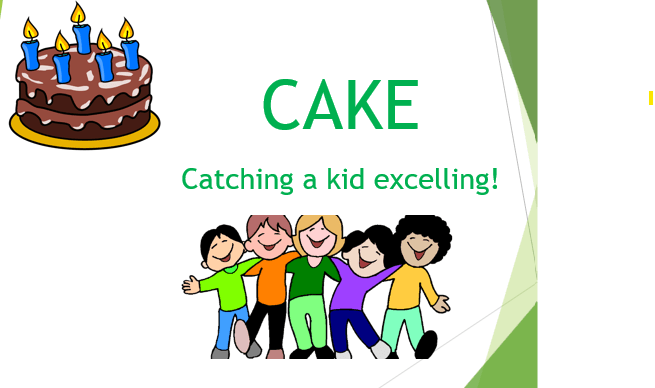 animated cake and kids hugging each other