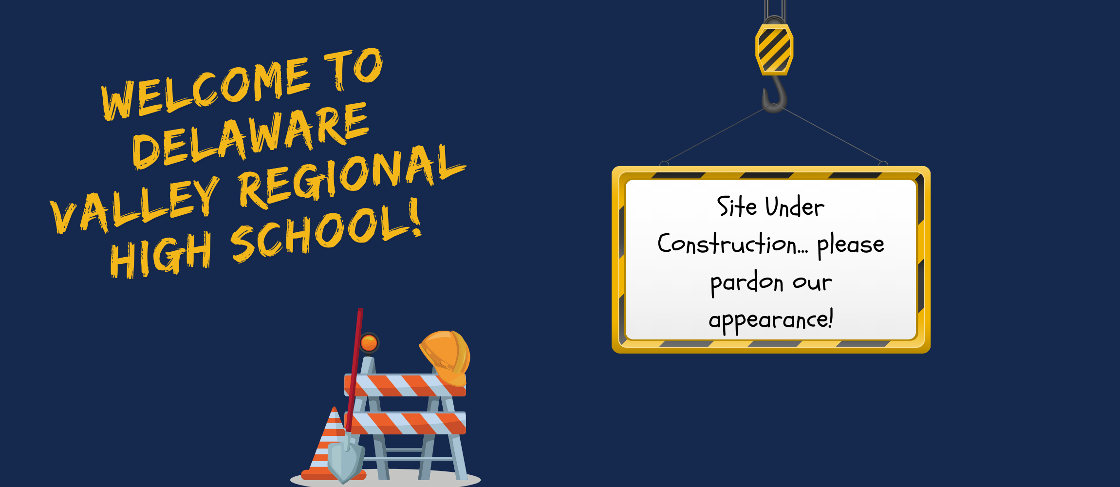 "Website Under Construction" message.