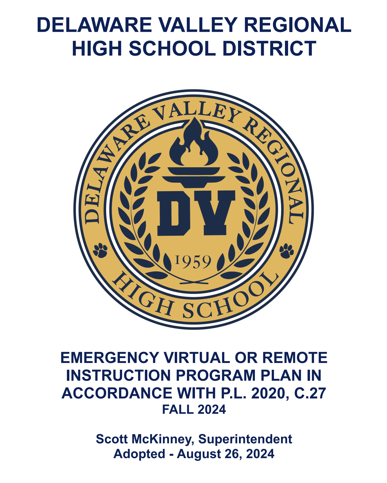 Emergency Virtual or Remote Instruction Program Plan