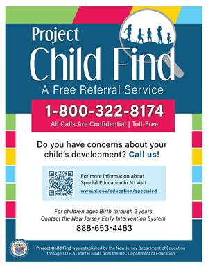 Project Child Find 1-800-322-8174