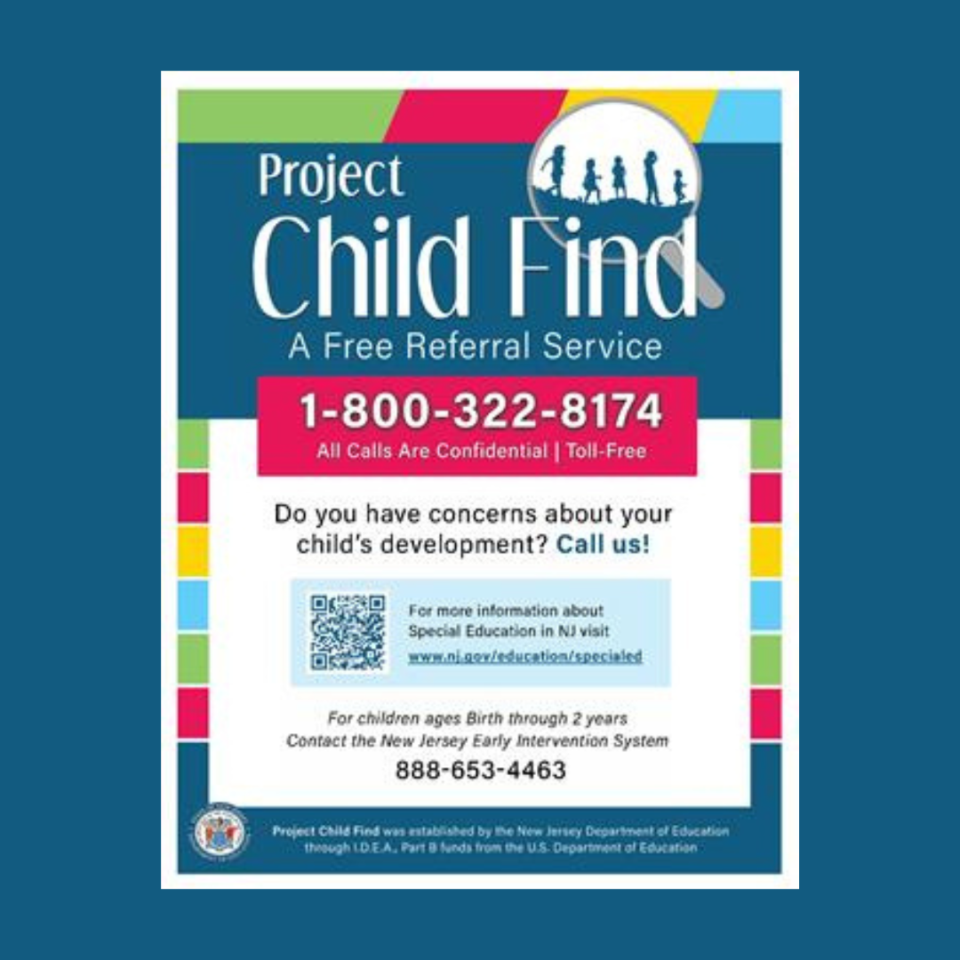 Project Child Find 1-800-322-8174