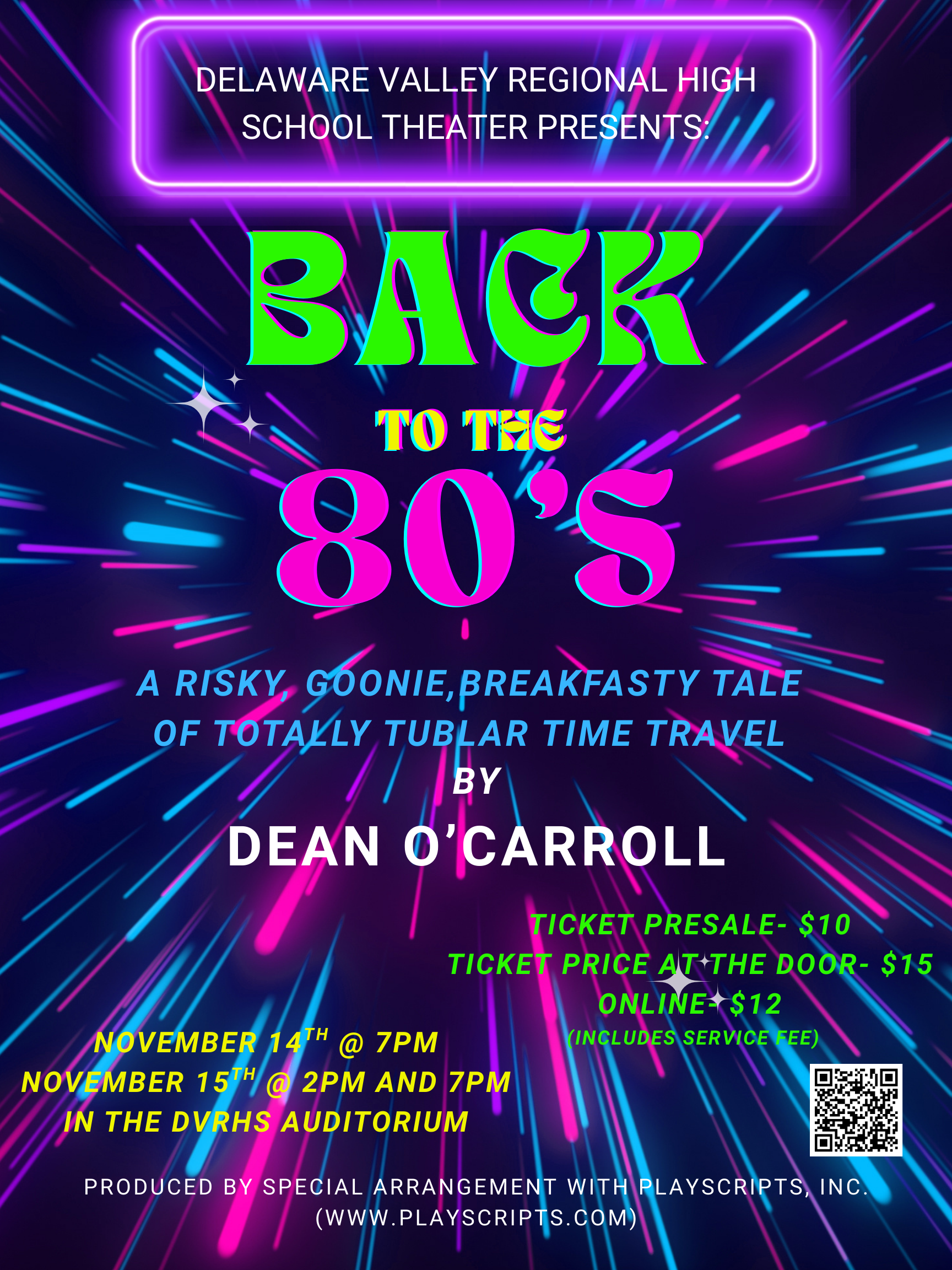 Back to the 80's Show Poster