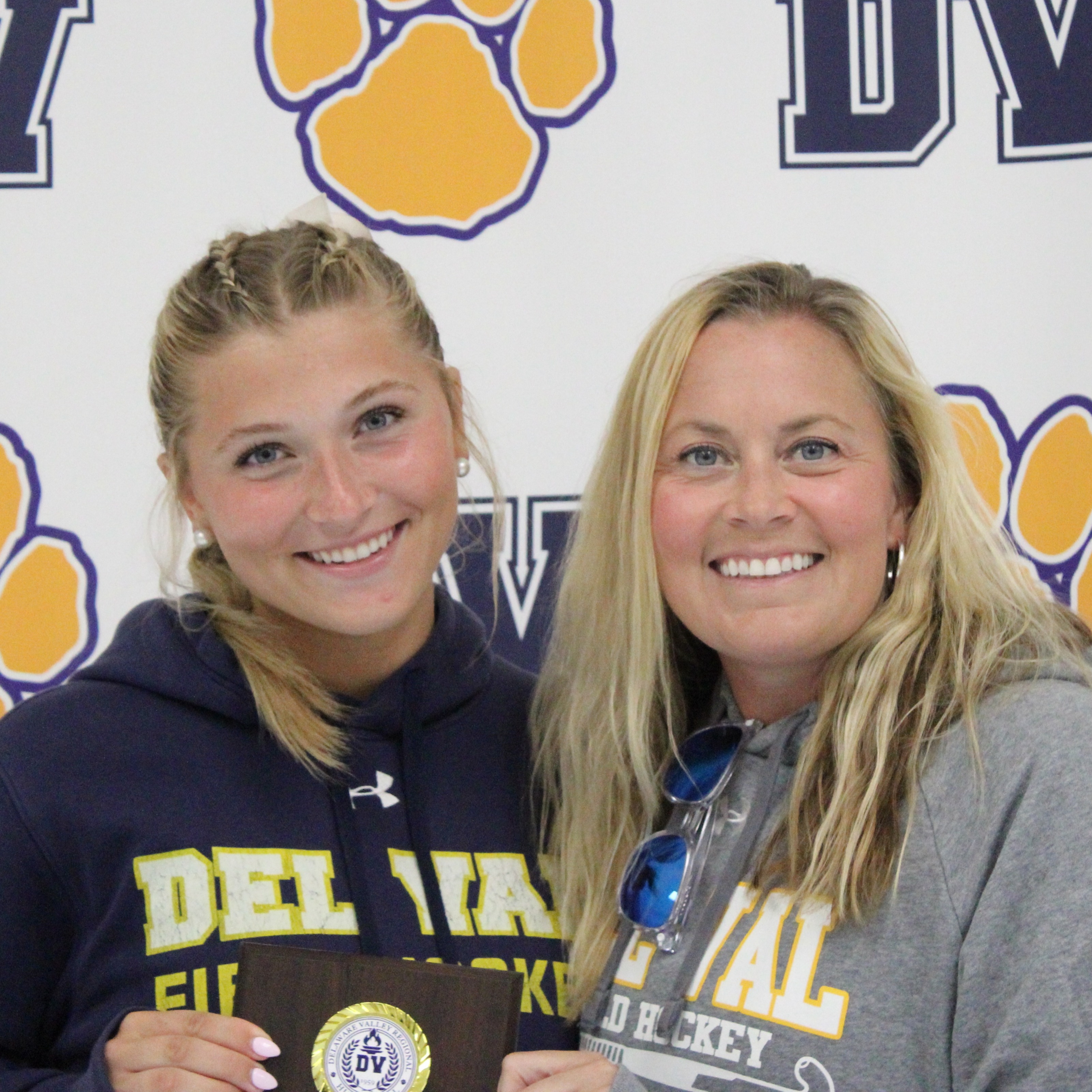 Lilly Rynearson and Coach Rifflard