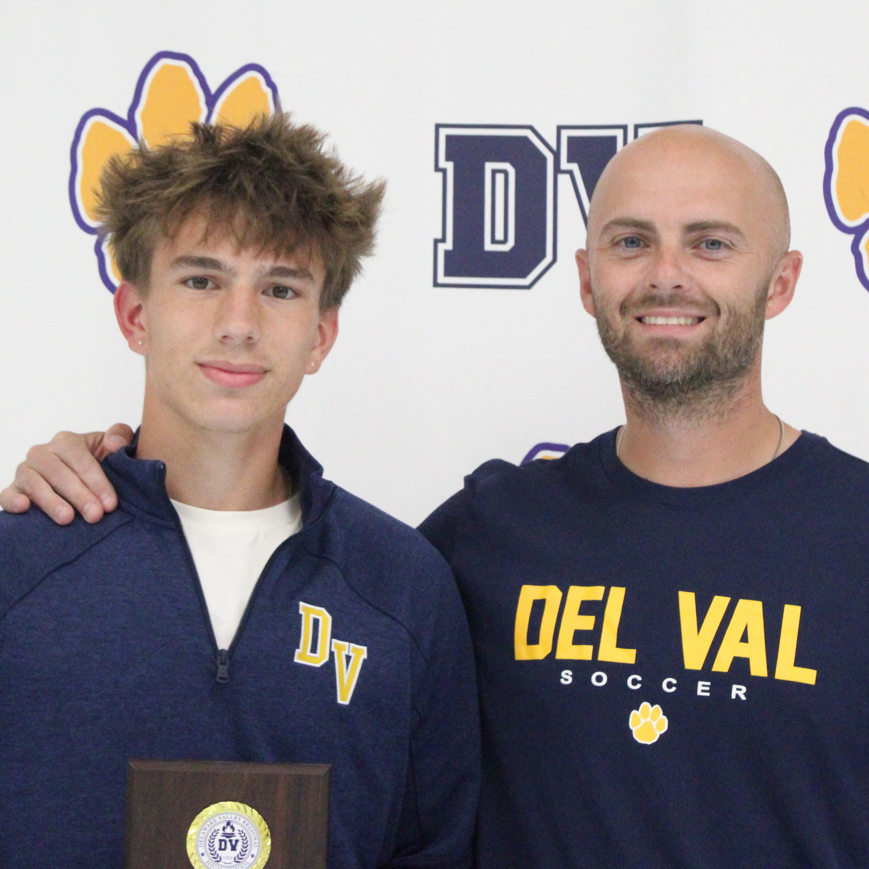 Jake Cooke and Coach Miklosey