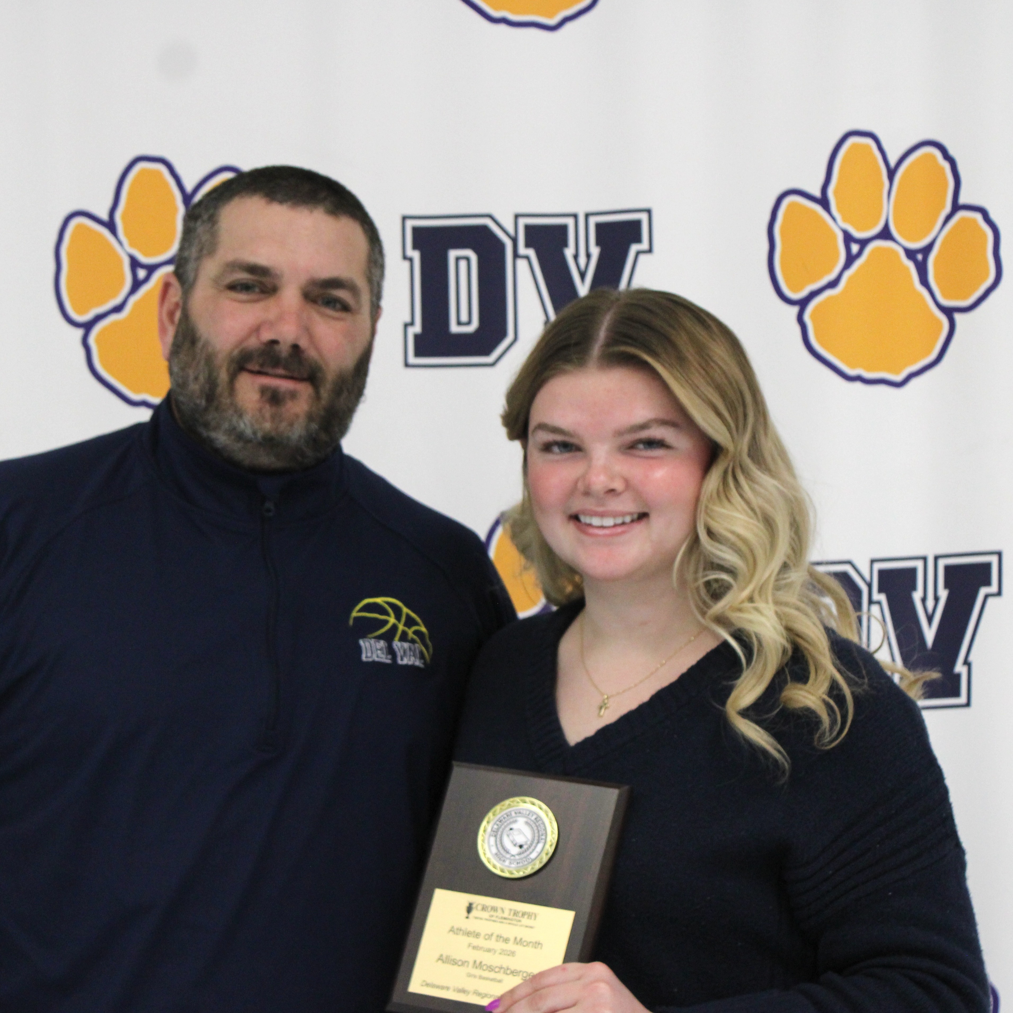 Coach Ibach and Allison Moschberger