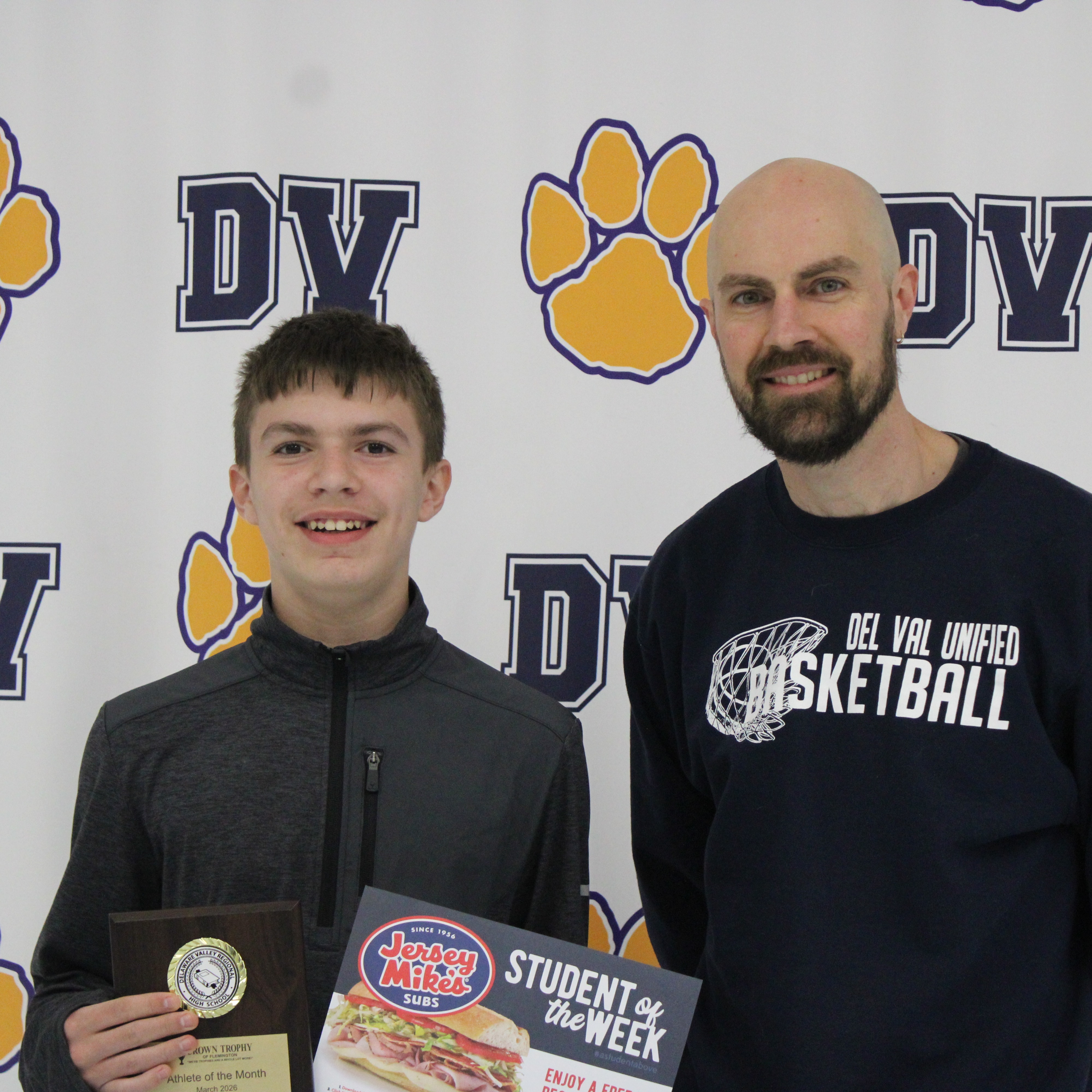 Jonathan Bailey and Coach Casserly