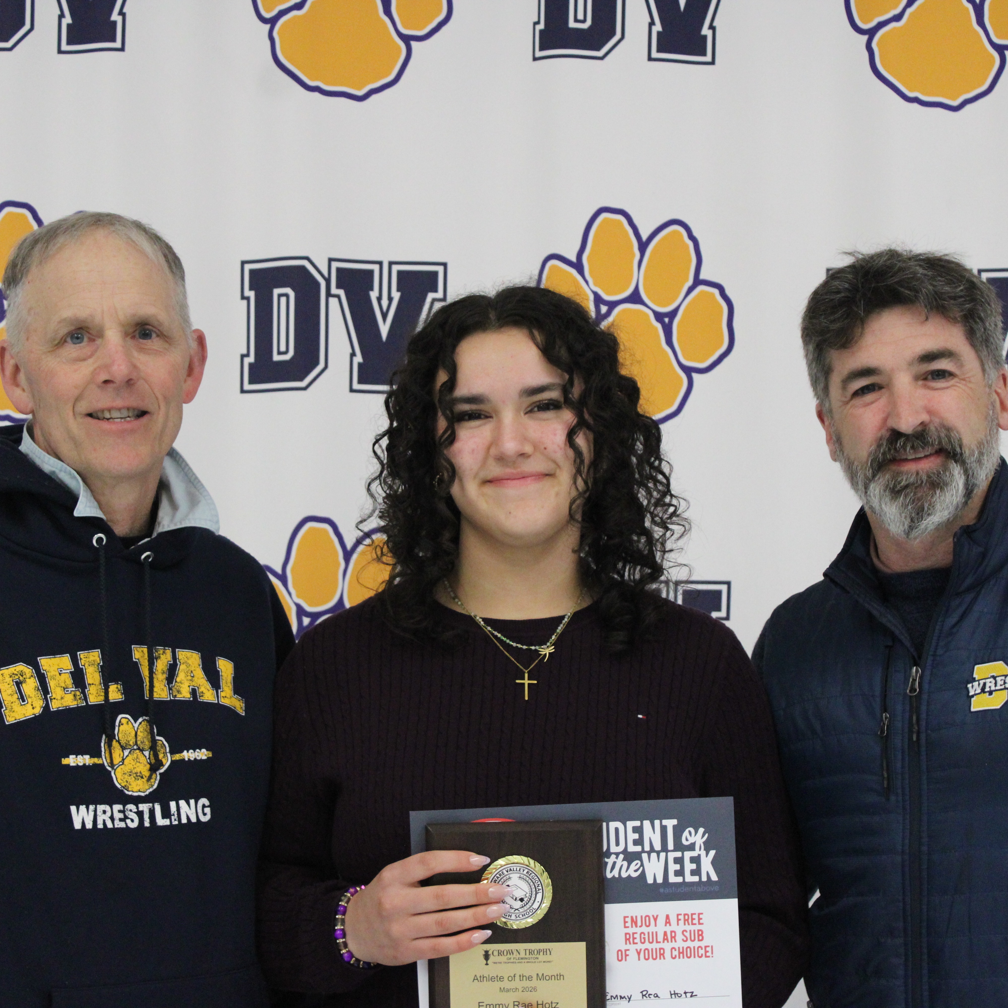 Coach Toye, Emmy Rea Hotz, & Coach Bagley