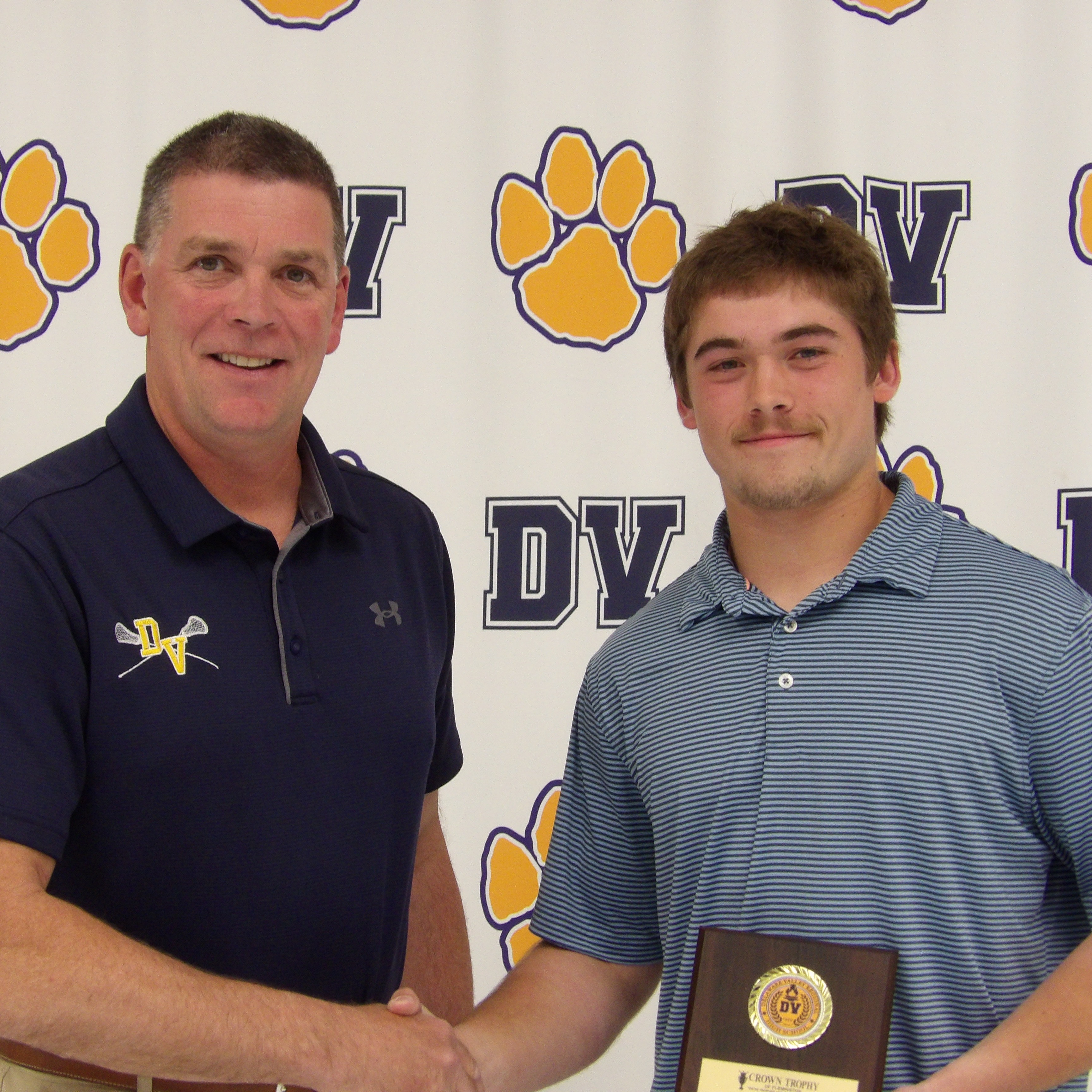 Coach Niebuhr and Cole Fritsche
