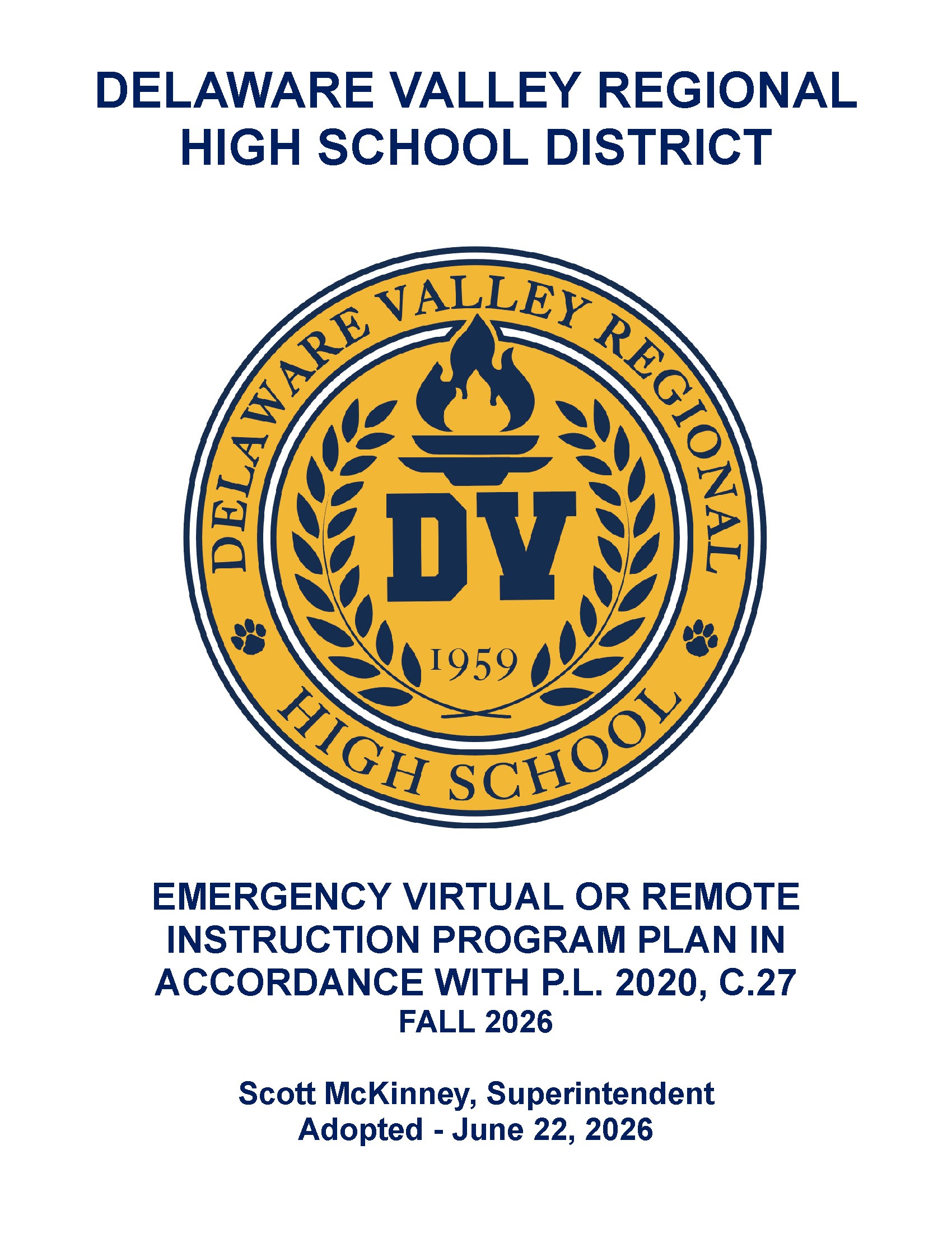 Delaware Valley Regional High School logo