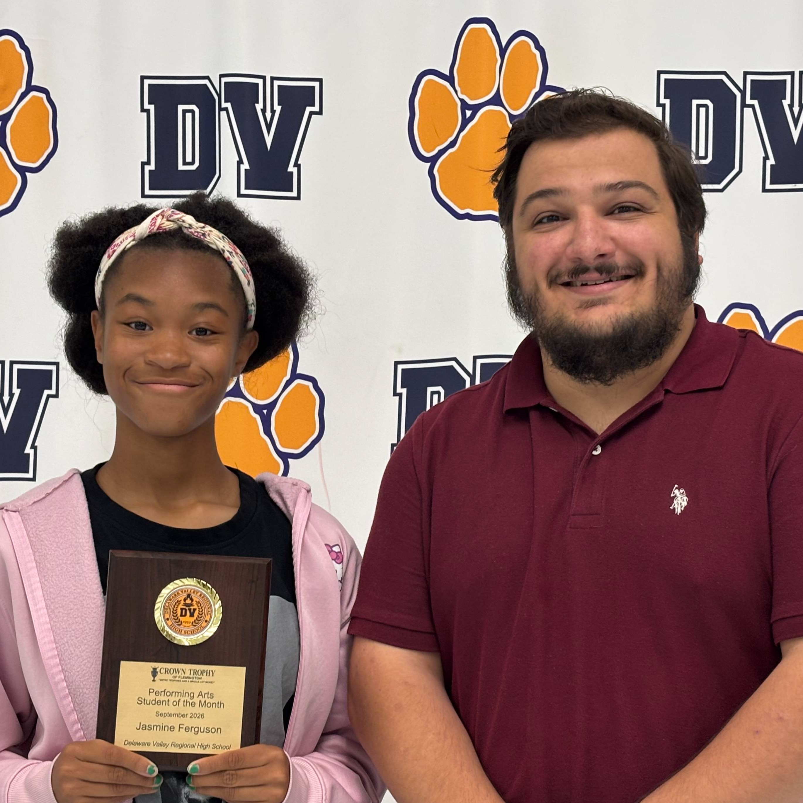 Jasmin Ferguson and Mr. Kapetanakis