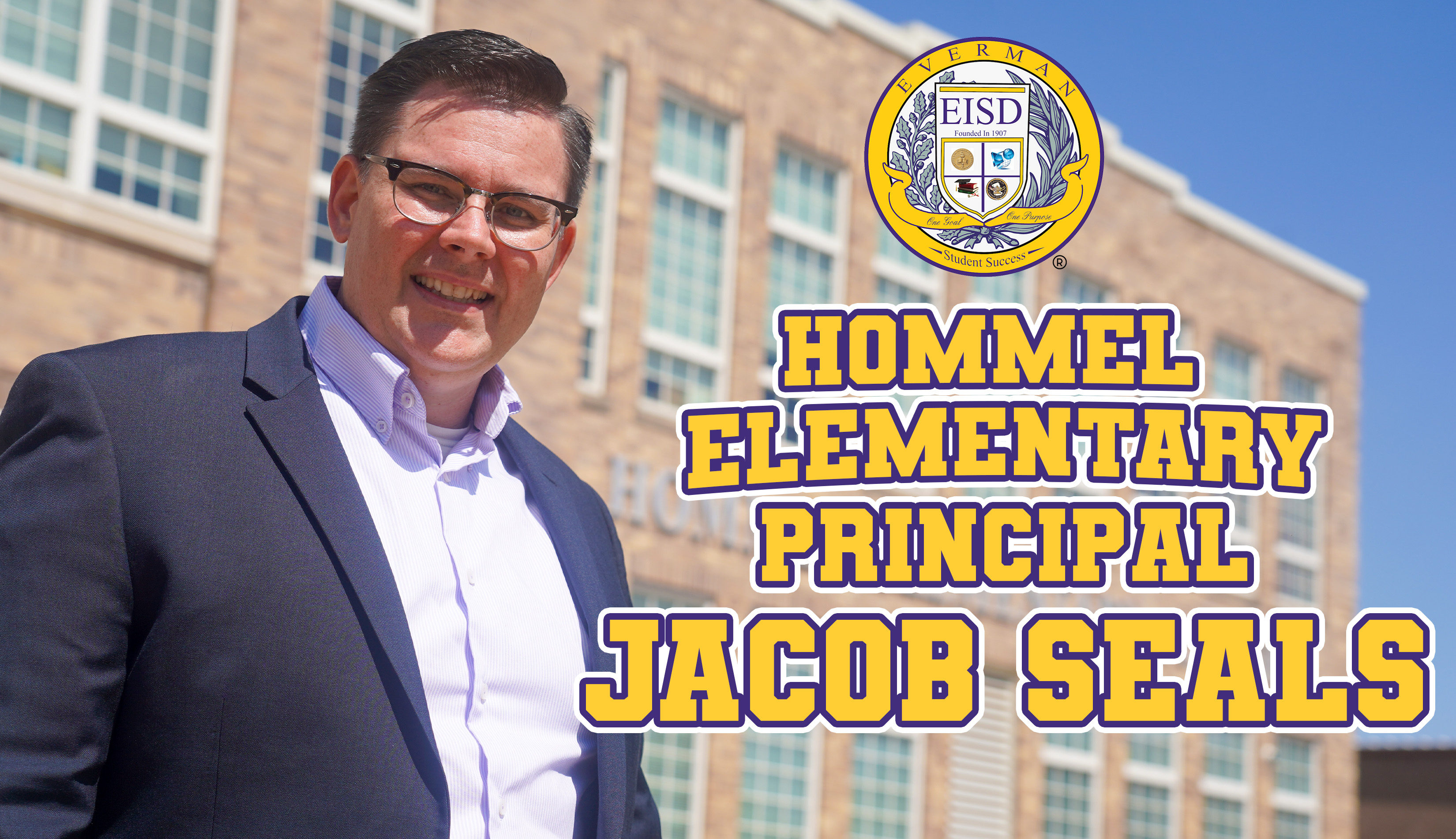 Hommel Elementary's  Principal  Jacob Seals 
