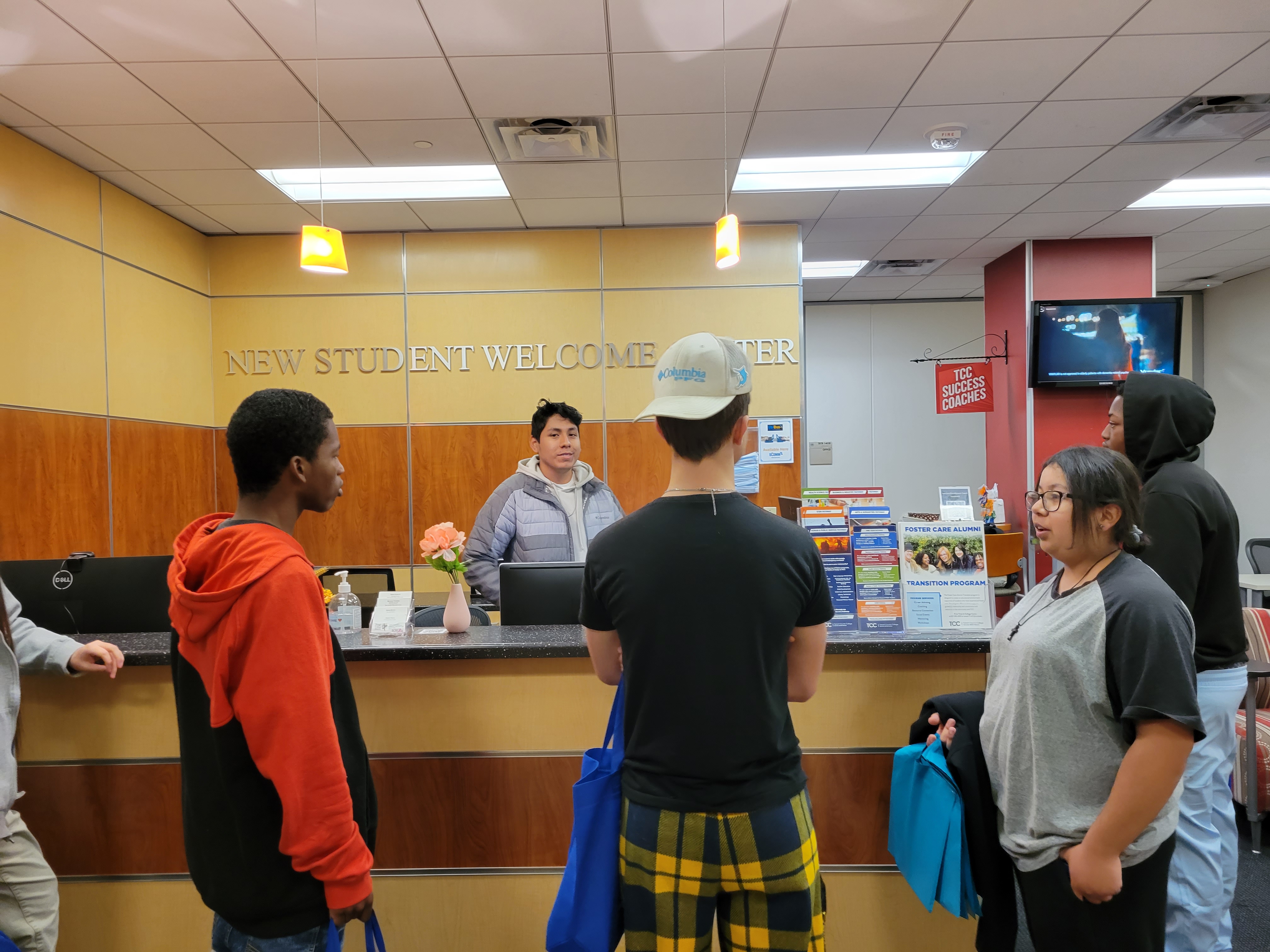 Students on CTE field trip for programs of study.
