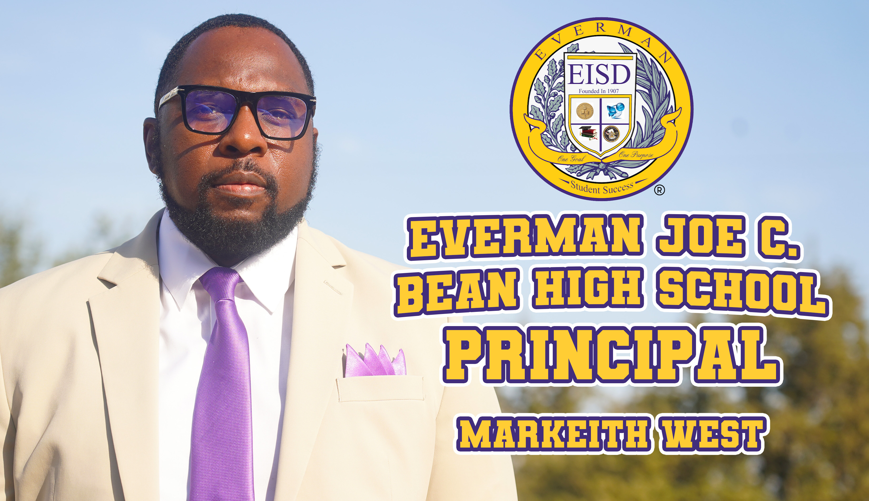 Joe C. Bean High School's  Principal Markeith West 