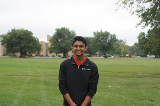 A student posing for a photo