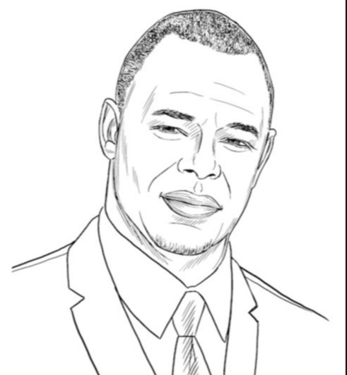 Sketch of Tyjuan Hagler